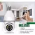 Câmeras Segurança Lâmpada 360 Wifi Ip Hd Visão Noturna Cor Branca - Para Casa Materiais de Construção