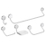 KIT PARA BANHEIRO NET CROMADO 2000 C01 5PEÇAS DECA