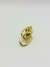 BRINCO DOURADO OVAL 2 FIOS ENTRELAÇADOS C/ BASE LISA FOLHEADO A OURO 18K - Delik Joias