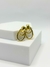BRINCO DOURADO OVAL 2 FIOS ENTRELAÇADOS C/ BASE LISA FOLHEADO A OURO 18K - comprar online