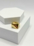 ANEL DOURADO MULTI FACETADO LISO FOLHEADO A OURO 18K - comprar online