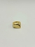 ANEL DOURADO MULTI FACETADO LISO FOLHEADO A OURO 18K na internet