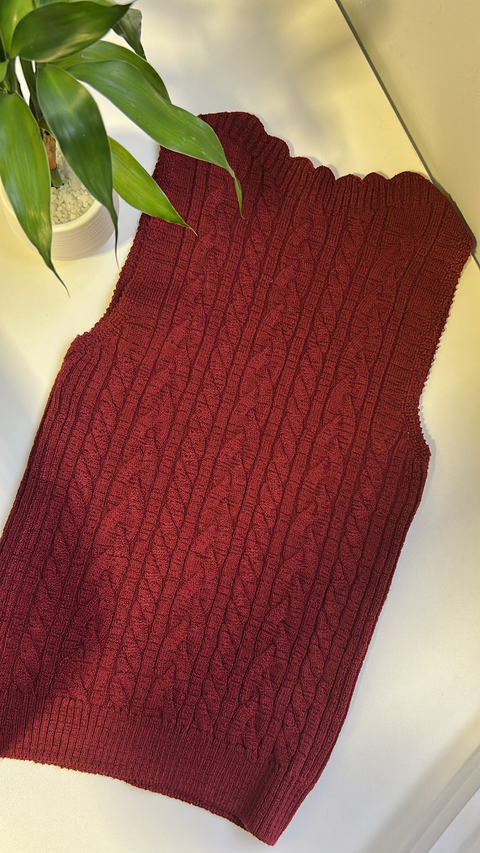 REGATA TRICÔ MODAL FIORELA - VERMELHA - comprar online