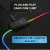 Mouse pad gamer iluminado RGB led 80x30cm preto na internet