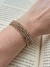 Pulseira Corrente e Fio de Seda