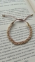 Pulseira em Fio de Seda e Corrente bolinhas - comprar online