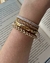 Pulseira em Fio de Seda e Corrente bolinhas - loja online