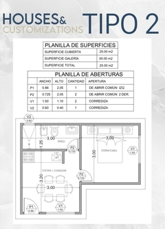 25M2 TIPO 2 - comprar online