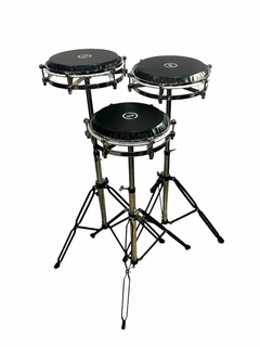 Trio de Congas Compactas Serie Negra