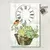 Lámina para Decoupage hoja tamaño A4 reloj y pajarito