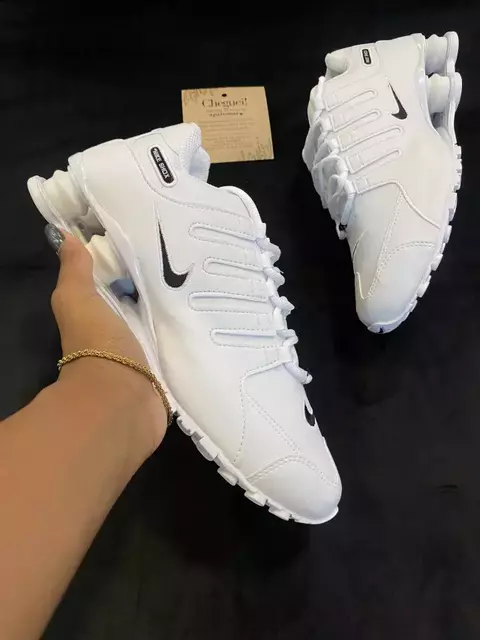 nike shox nz 4 molas branco