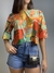 Blusa Manguinha Tropical