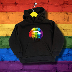 Blusa Moletom Canguru com Bolso e Capuz LGBT+ - Boca na internet