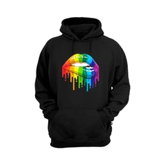 Blusa Moletom Canguru com Bolso e Capuz LGBT+ - Boca - comprar online