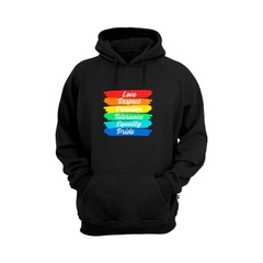 Blusa Moletom Canguru com Bolso e Capuz LGBT+ - Orgulho - comprar online