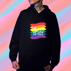 Blusa Moletom Canguru com Bolso e Capuz LGBT+ - Orgulho