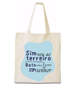 Bolsa Ecobag - FRASE DE MUSICA - Ecológica 100% Algodão Cru - comprar online