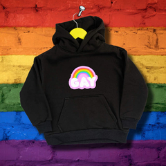 Blusa Moletom Canguru com Bolso e Capuz LGBT+ - Gay na internet