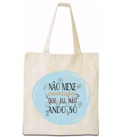 Bolsa Ecobag - NÃO MEXE COMIGO - Ecológica 100% Algodão Cru - comprar online