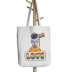 Bolsa Ecobag - LOVE ASTRONALTA - Ecológica 100% Algodão Cru - comprar online