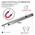 Barra Magnética para Facas Cuttero em Aço Inoxidável 40cm - loja online