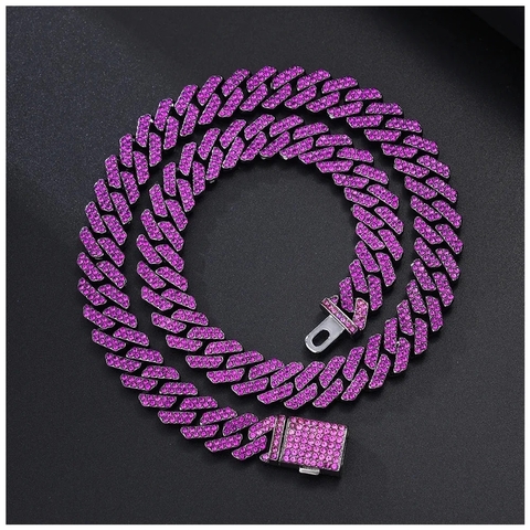 CADENA CUBANA MIAMI PURPLE STANDARD