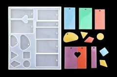 MOLDE DIJES LLAVEROS RECTANGULARES