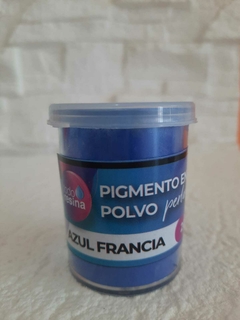 PIGMENTO EN POLVO PERLADO AZUL FRANCIA 20gr