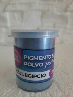 PIGMENTO EN POLVO PERLADO AZUL EGIPCIO 20gr