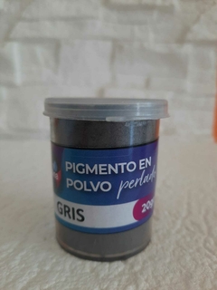 PIGMENTO EN POLVO PERLADO GRIS 20gr