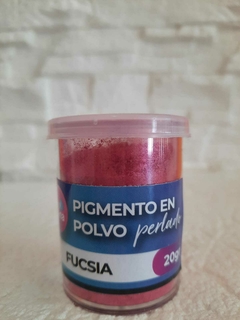 PIGMENTO EN POLVO PERLADO FUCSIA 20gr