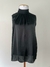 Blusa Zara Preta Gola Alta