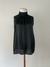Blusa Zara Preta Gola Alta - comprar online