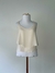 Blusa Camadas 100% Seda Ateen Off White