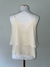 Blusa Camadas 100% Seda Ateen Off White - loja online