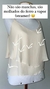 Blusa Camadas 100% Seda Ateen Off White na internet