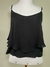 Blusa Camadas 100% Seda Ateen Preta