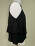 Blusa Camadas 100% Seda Ateen Preta na internet