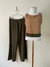 NOVA Calça Pantalona Verde e Bege Miss Dorothy - Bazar Friends And Family