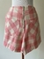 Shorts Saia Xadrez Rosa Talita Kume - Bazar Friends And Family