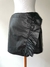 Shorts Saia Couro Falso Babados Talita Kume