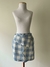 NOVO Shorts Saia Xadrez Azul Talita Kume