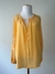Blusa Amarela 100% Seda Animale