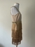NOVO Vestido Franjas Dourado - Bazar Friends And Family