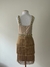 NOVO Vestido Franjas Dourado