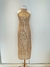 NOVO Vestido Paetê Dourado