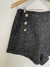 Shorts Tweed Preto - comprar online