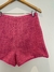 Shorts Tweed Rosa - loja online