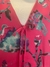Vestido Longo Rosa Floral Talita Kume - Bazar Friends And Family