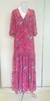 Vestido Longo Rosa Floral Talita Kume